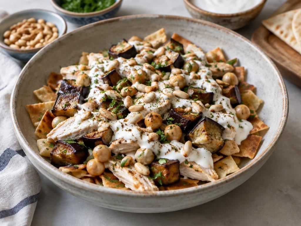 Chicken fatteh
