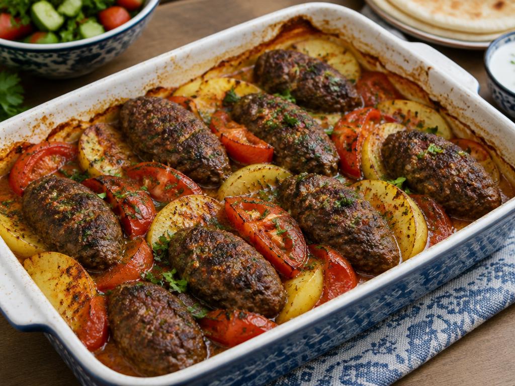 Kofta & potatoes