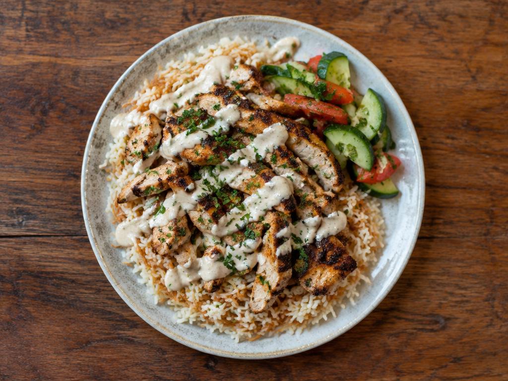 Chicken shawarma plate